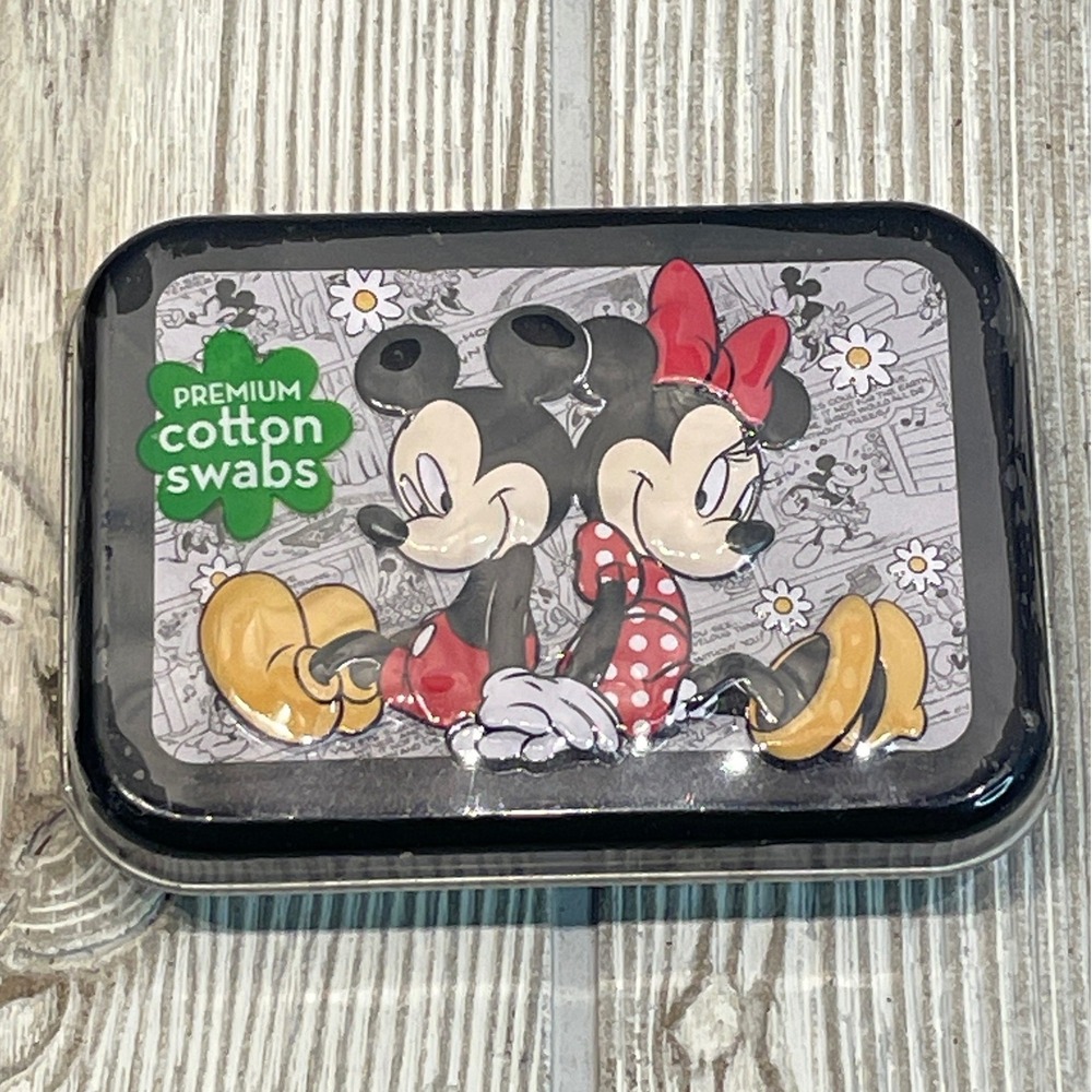 Disney Mickey Minnie Mouse Collector Tin 30 Cotton Swabs Series 6 Sealed